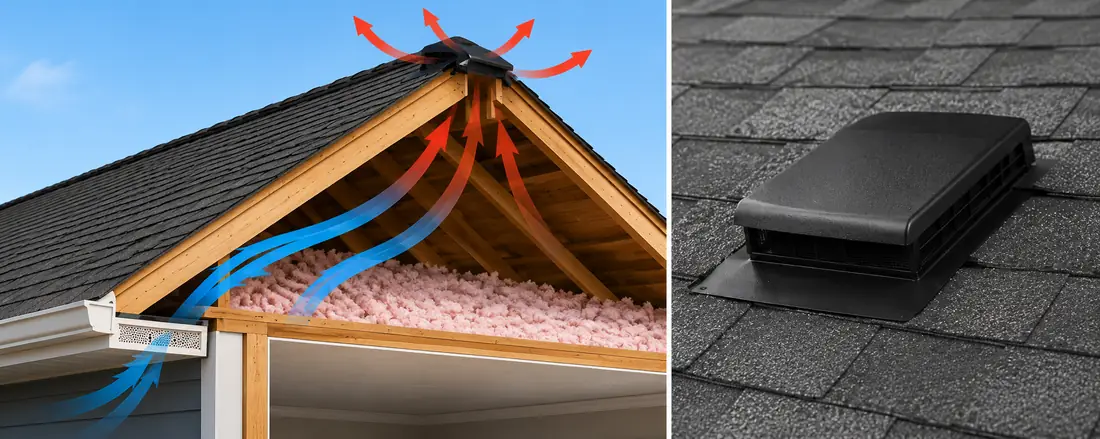 Attic ventilation diagram